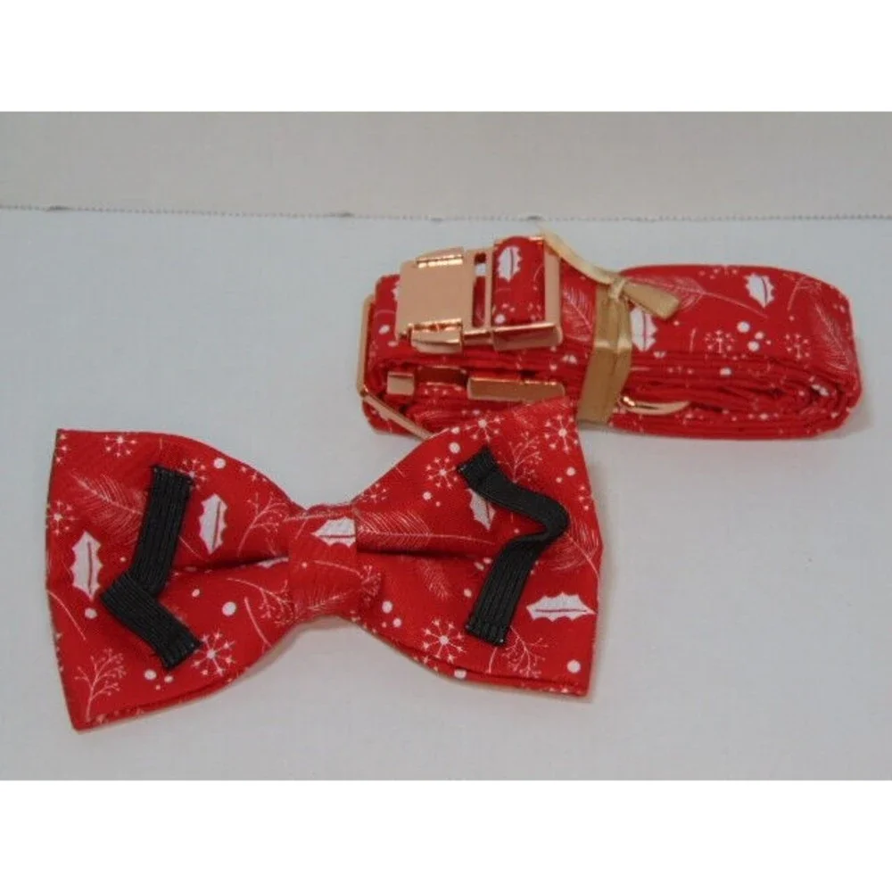 Lionheart glory Christmas Dog Collars, Soft Bowtie Dog Collar, Large Adjustable - Picture 5 of 9